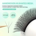 thumbnail image 4 of NAGARAKU 3D W Eyelash W Shape Premade Fans Eyelash Extensions 0.07D12, 4 of 8