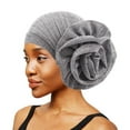thumbnail image 5 of Yoyauz Headscarf Hat Shiny Silk Big Flower Hood Stretch Beanie Hat Hood Hood Chemotherapy Hat Hood Bandana Cover, 5 of 17