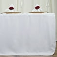 thumbnail image 2 of BalsaCircle White Patriotic Veterans Day 6 feet Fitted Tablecloth Polyester 4th of July Event Linen, 2 of 6
