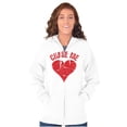 thumbnail image 4 of Chase Me Funny Valentines Day Joke Zip Hoodie Sweatshirt Women Brisco Brands L, 4 of 6