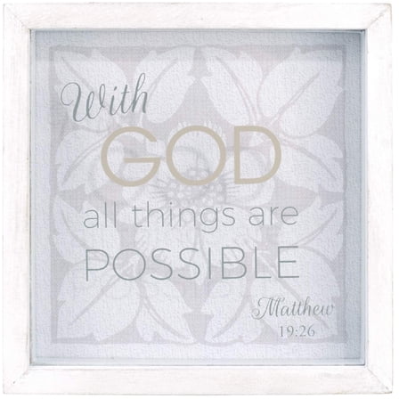 Malden "With GOD all things.." Wood Plaque