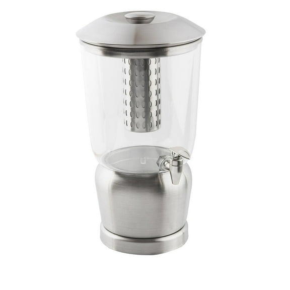 TableCraft 2.5-Gallon Plastic Beverage Dispenser with Removable Infuser and Ice Core Tube