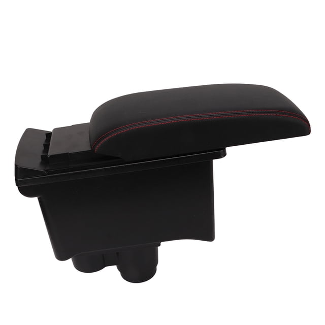 Armrest Box, Wearproof Center Console Organizer Comfortable Scratch Resistance Black Double Layer Easy Charging With 3 USB Ports For Duster 2019-2022