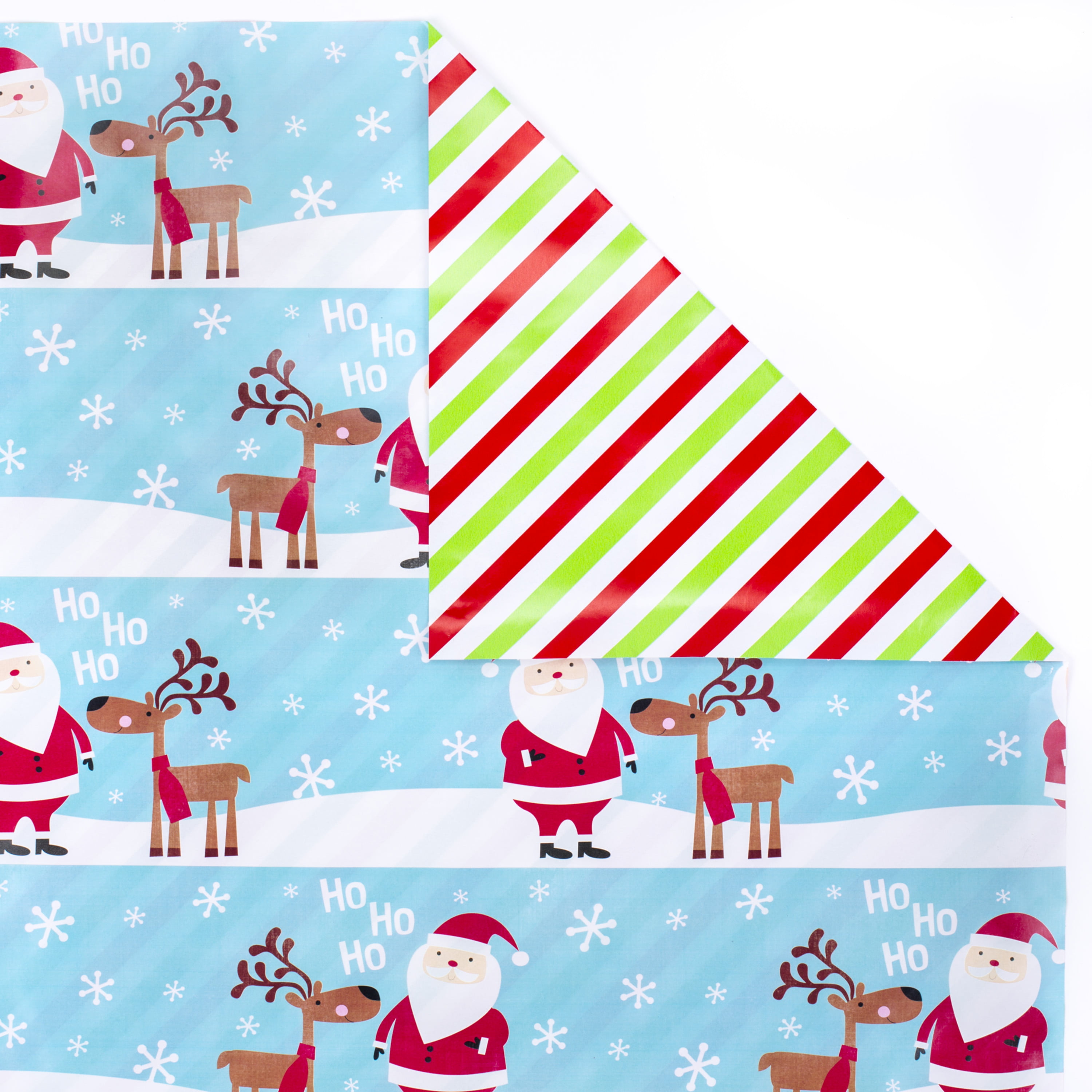 Fluffy Fun 3-Pack Reversible Kraft Christmas Wrapping Paper Assortment, 120  sq. ft. - Wrapping Paper Sets - Hallmark