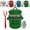 Green, variant on 46 Oz Bacon Grease Container with Strainer and Food-Grade Silicone Spatula, Vintage Kitchen Enamel Oil Can for Cooking Frying, Baking, Fat Storage Recycling Jar