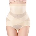 thumbnail image 1 of Pantalones abdominales de cintura alta Ropa interior moldeadora de cuerpo Levantamiento de abdomen Levantamiento de cadera Pantalones de cintura reductora de abdomen para mujer, 1 of 3