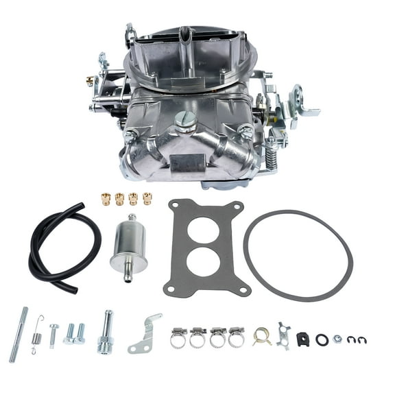 GELUOXI 500 CFM 2300 Carburetor 2BBL 2-Barrel Manual Choke for 351M 1978 CJ5 CJ7 0-4412S Silver 1Pc