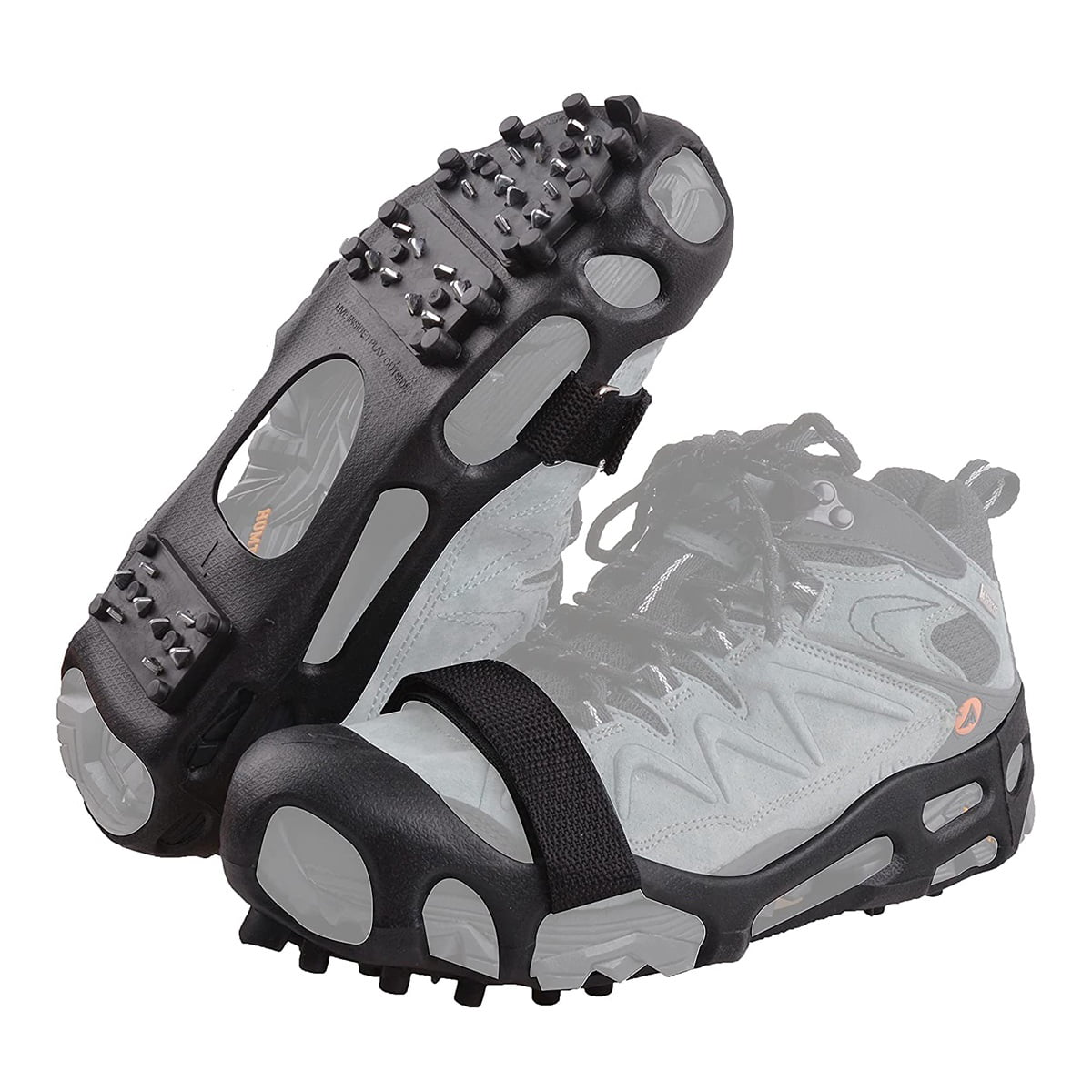 MEDIUM ICE GRIPPERS Shoe Size 4-6 Anti Slip Snow Walking Hiking Metal Spike Stud 