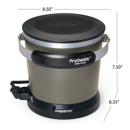 (NO POWER CORD) Presto FryDaddy Electric Deep Fryer, Black 05428