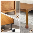 thumbnail image 6 of Wooden Bed Risers 3 Inch Round Furniture Risers Set of 6, Heavy Duty Wood Bed Lifts Risers for Bed Frame, Table, Sofa, Couch, Desk, Dresser, 6 of 9