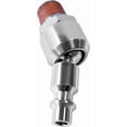 thumbnail image 3 of 4 Piece 1/4 Inch NPT Male Thread Air Plug Industrial Swivel Coupler Chrome Steel, 3 of 5