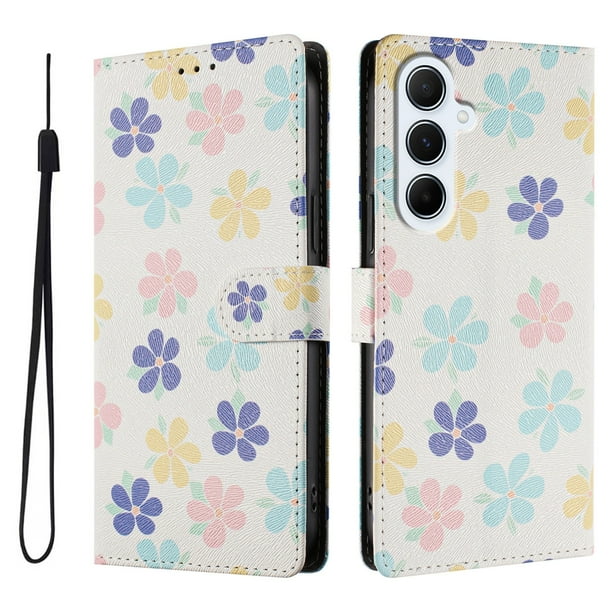 FOXDOCK Funda Tipo Cartera para Samsung Galaxy M56 con Soporte y Correa – Diseño de Patrones Lindos