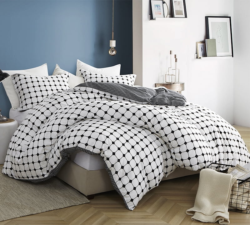 Moda Black And White Oversized Duvet Cover 100 Cotton Bedding