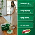 thumbnail image 2 of Tornado Spin Mop System with Refill Heads, Microfiber Spinning Mop and Bucket with Wringer Set for Home, Floor Cleaning of Hard-Wood, Laminate, Tile, All Surface Cleaner, 2 of 6