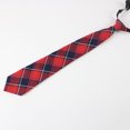 thumbnail image 4 of Bangcool Uniforme Cravate Mode Plaid Modèle Réglable Cravate Décontractée Cravate Pré-Liée, 4 of 7