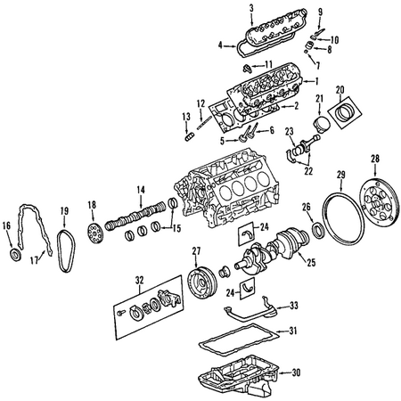 Genuine OE GM Piston - 88984245