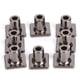 thumbnail image 1 of Juego de tapones de metal cuadrados negros para zapatos hechos a mano, 8 piezas de 15 mm para realzar el talón, 1 of 8