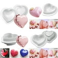 thumbnail image 3 of Romantic Heart-Shaped Non-Stick Decorative Candy Mold, Dessert Mold Baking Tools, 3 of 8