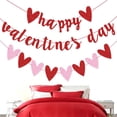 thumbnail image 4 of Fasiaou Valentines Day Heart Flag Banner, Red Glitter Party Decor for Wall, Ceiling, Photo Booth and Romantic Atmosphere,As Show, 4 of 7