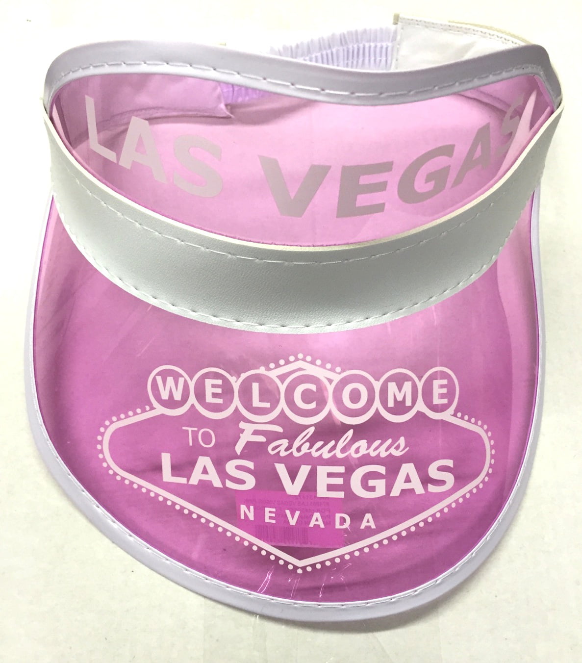 Expandable Headband * Dealer Visor Pink Las Vegas Style One Size Fits Most 