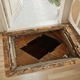 thumbnail image 4 of Large Entrance Carpet Floor Mat With Visual Deception Effect Suitable For High Traffic Areas Indoor And Outdoor Use Durable And Easy To Clean Sized Throw Blanket Tan Knit Blanket Blanket Tan Modern, 4 of 4