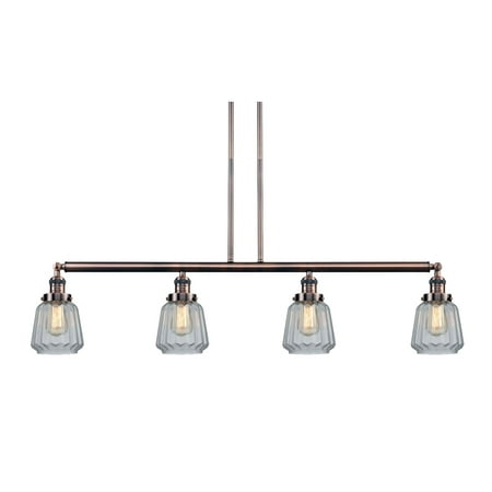 

Innovations Lighting 214-S Chatham Chatham 4 Light 51 Wide Linear Chandelier - Copper