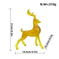 thumbnail image 3 of Contemporary Resins Reindeers Decoration Deer Figure Collectible Standing for Stylish Interior, 3 of 9