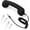 Black, variant on Retro Phone Handset for iPhone and Cell Phone, Corded Retro Receiver with Volume Control, 3.5mm jack, includes 2 Adapters (Black)