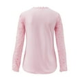 thumbnail image 5 of gakvbuo Plus Size Pullover Sweaters For Women Long Sleeve Sweatshirts Fall Tunic Tops Women Lace Slim Long Sleeve Blouses Floral Crewneck Shirts Elegant Tunic Tops Autumn Pullovers, 5 of 5