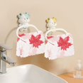 thumbnail image 6 of 6PCS Dish Towels and Dish Cloths Reuseable Dishcloths Sets for Washing Dishes, Cooking, Baking Size 11" x 11" Red Maple Leaves Pattern, 6 of 9