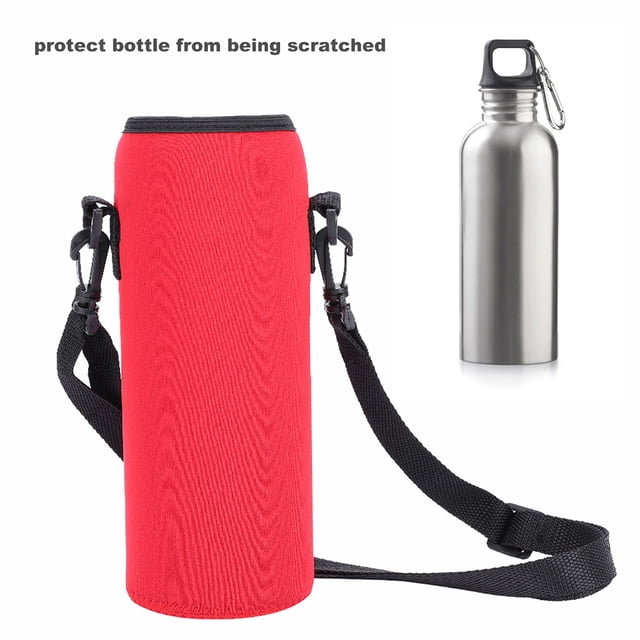 Al Aire Libre 1000 Ml De Agua, Cubierta De Neopreno Botella Portadora Bolsa Aislada Bolsa Con Correa Azul