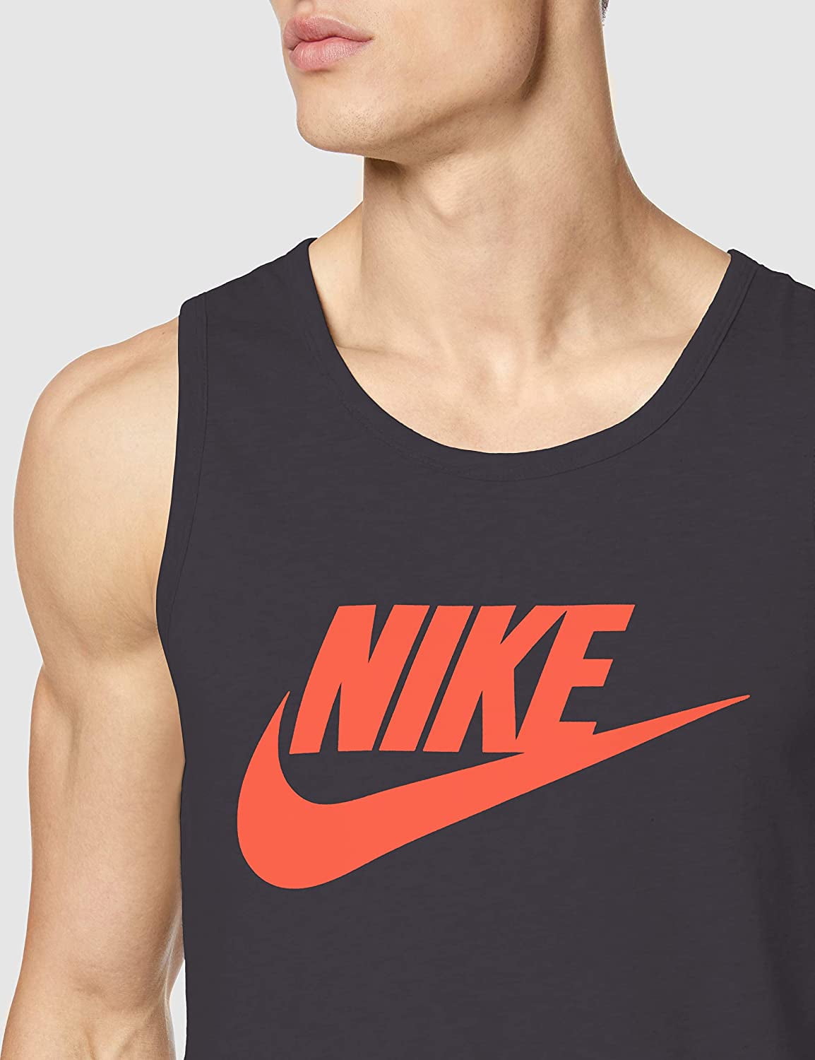 Nike Icon Futura logo tank top in black