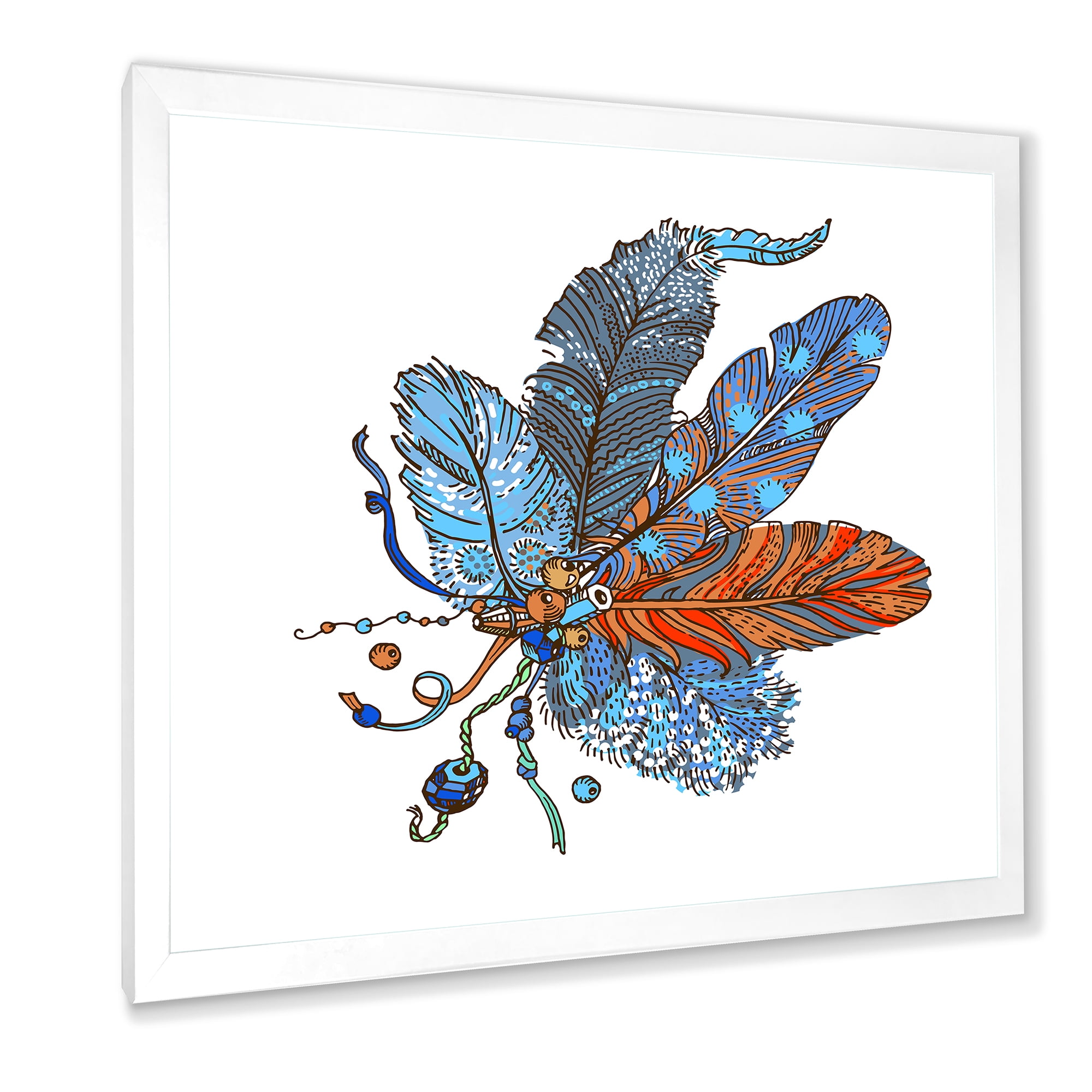Designart 'Ethnic Boho Art Design' Bohemian & Eclectic Framed Art Print