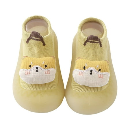 

WUXIAN Baby Sneakers Boys Breathable Cartoon Mesh The Floor Barefoot Non Children Lovely Running Shoes