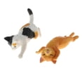 thumbnail image 4 of 2x2 Uds 1/12 Miniatura Gato Modelo Decoración Del Hogar Adornos De Resina Los 5x2x2cm CUTICAT Figuras de animales de casa de muñecas, 4 of 8