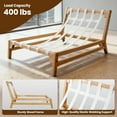 thumbnail image 5 of Oversized Chaise Lounge Chair Indoor, Linen-Cotton Sleeper Sofa Bed with Throw Pillows with Footrest Set,Modern Comfy Couches Chairs for Living Room,Bedroom (Beige), 5 of 7