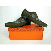 Tallia Orange Men's Sergio Chocolate Brown Oxford Designer Leather Dress Shoes