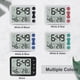 thumbnail image 5 of leyfeng Temperatura Humedad Reloj interior Pantalla grande Despertador Función Snooze Temporización positiva Cuenta regresiva Absorción magnética, 5 of 8