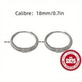 thumbnail image 5 of 925 Sterling Silver Valentine's Day Mother's Day Like The Milky Way Fashion Ear Cuff Sparkling Earrings Shiny Sandblasting Process 2.7g (pair/silvery Total Weight) Low Allergy,【silvery】, 5 of 10
