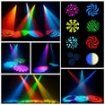 thumbnail image 5 of Moving Head LED DJ Party Light, RGBW 8 Pattern Shake Disco Light with Remote and Control Sound Activated Spotlight for Church Wedding Live Show,White, 5 of 10