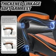 thumbnail image 6 of Gaming Chair with Footrest, Ergonomic Computer Chair with Headrest and Lumbar Support, Breathable Height Adjustable Video Game Chair, Black Orange, 6 of 8