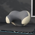 thumbnail image 5 of Car U Shaped Pillpw Headrest Memory Foam Cushion Neck Rest Pillow for Automobiles Apricot Gray, 5 of 5