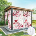 thumbnail image 6 of Outdoor Curtains for Patio Waterproof, Red Valentines Day Outdoor Privacy Panels Grommet, Red Love Heart Tree Blackout Outside Curtains for Porch/Cabana/Pergola/Gazebo 54"x95", 1 Panel, 6 of 8