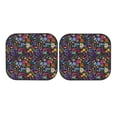 thumbnail image 7 of Haiem Flowers And Birds Car Windshield Sun Shade (2 Pieces) Foldable Windshield Sun Shade Car Accessories for Truck SUV Pickup-Large, 7 of 7