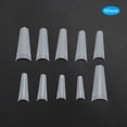 thumbnail image 3 of 500 puntas de uñas postizas artificiales francesas para manicura francesa, accesorio para decoración de uñas, color natural, 3 of 10