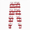 thumbnail image 4 of sdbrld Toddler Kids Fall Pajamas for Boys Girls Christmas Pajama Cute Xmas Graphics Shirt Long Sleeve and PJs Pants Two Piece Sleepwear Outfit Sets Brick Red Sizes 2-3 Years, 4 of 9