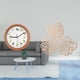 thumbnail image 2 of Reloj de pared,Reloj de pared con pájaro cantor Relojes de pared con pájaros,Relojes de pájaros con sonido Reloj decorativo que canta,Placa de pared con hojas de palma,Decoración de pared, 2 of 8
