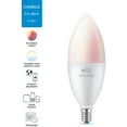thumbnail image 3 of Wiz 603522 Candle B12 E12 Color 3.9W Wi-Fi Smart Bulb, 3 of 7