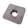 thumbnail image 1 of TISHITA Serviette de Table de Massage SPA avec Trou pour le Visage en Velours Corail Réutilisable Douce pour Beauté Gris, 1 of 8