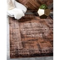 thumbnail image 1 of Unique Loom 3134872 7 x 10 ft. Imperial Cypress Rectangular Rug, Chocolate Brown, 1 of 1